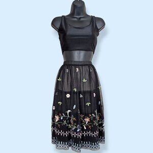 French Connection Bijou Stitch Floral Skirt